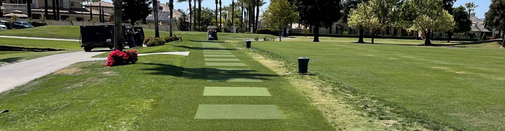 Artificial Grass Tee Lines in Oakley