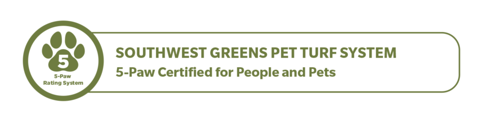 Southwest Greens East Bay Pet Turf System 5-Paw Certified for People and Pets